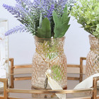 Kit 2 Arranjos Lavanda Artificial No Vaso Âmbar |formosinha